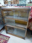 Globe Wernicke style cabinet with sliding glass doors