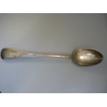 Large Hallmarked Silver London serving spoon by George Aldwinckle 1852 Weight - 133.5g
