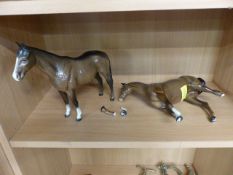 Beswick horse and one other A/F