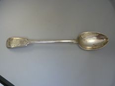 Large Sheffield Hallmarked silver serving spoon by Frank Cobb & Co Ltd 1912