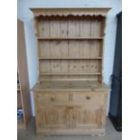 Pine dresser with cupboards under