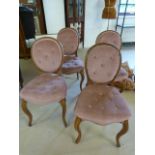 Set of Four balloon back chairs