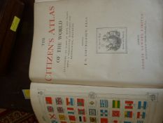 Citizens Atlas of the World Edited by J G Bartholomew and two folders
