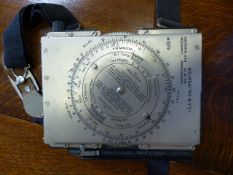 WW2 I.C.A.N Calibration Navigational Computor Mk III D8 Ref No 6B/180