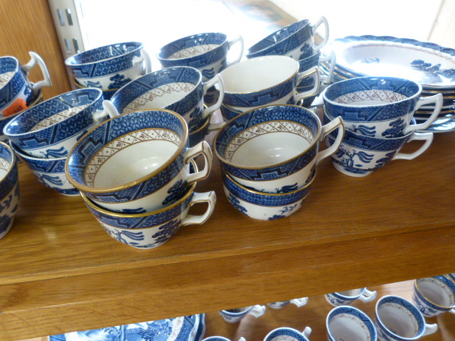 Large collection of blue and white Willow Pattern China - mostly Booths - Image 2 of 8