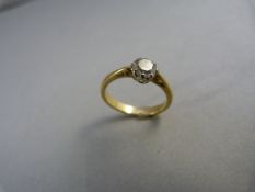 18ct Gold ring - Diamond Solitaire