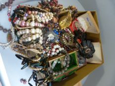 Large collection of various costume jewellery