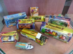 Collection of boxed toy cars to include Corgi 901 Centurion MkIII tank, Corgi 920 Bell AH-1G