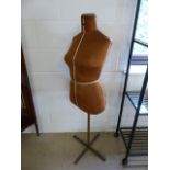1930's Mannequin with plaque bearing Twinform Mayfair Model