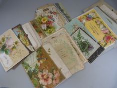 Collection of vintage and antique Greetings cards (used) approx 30 +