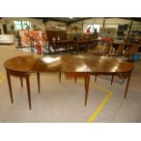 Mahogany dropleaf extending table