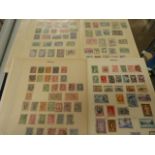 Greek stamps - First two lines are First issues. Five sheets in total