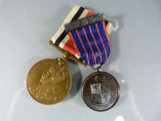 Police medal for 'Faithful service in the special constabulary' awarded to George Denslow (engraved