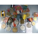 Collection of various medals etc