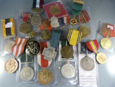 Collection of various medals etc