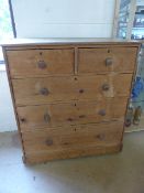 Pine chest of 5 drawers