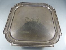 London Hallmarked silver salver by Thomas Bradbury & Sons (Turner Bradbury) 1896 Total weight -