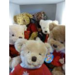 Six collectable Harrods Bears - Harrods 2006, Harrods 2007, Harrods 2005, Harrods 2009, Harrods 2008