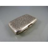 Birmingham hallmarked cigarette case by Joseph Gloster Ltd 1906 - Total weight 51.5g