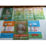 7 various Charity Shield football programmes