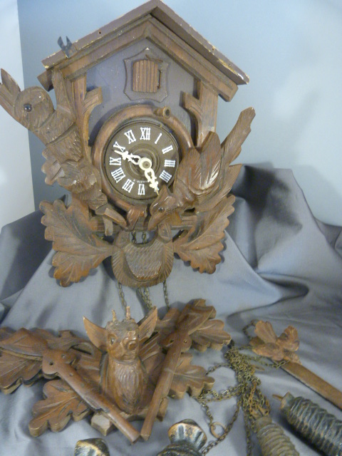 Early 20th C Black forest Cuckoo clock A/F - Image 4 of 10