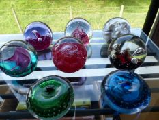 Collection of various glass paperweights to include two Whitefriars and one Ltd edition Caithness