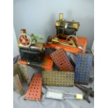 Two Mamod stationary steam driven engines and various spare parts