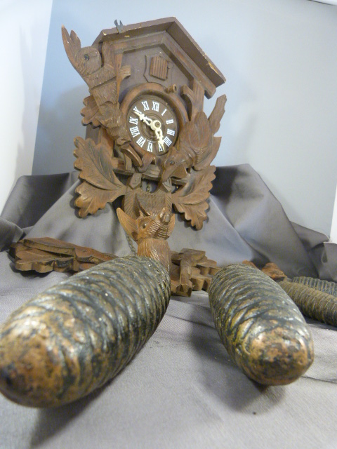 Early 20th C Black forest Cuckoo clock A/F - Image 9 of 10