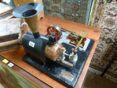 Werner Cramer stationary engine. Model plaque number on plate