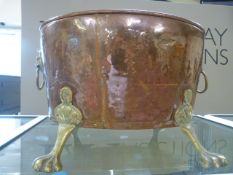 Large Copper Jardiniere