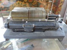 Britannic Calculating machine - made in England by Guy's Calculating machines Ltd