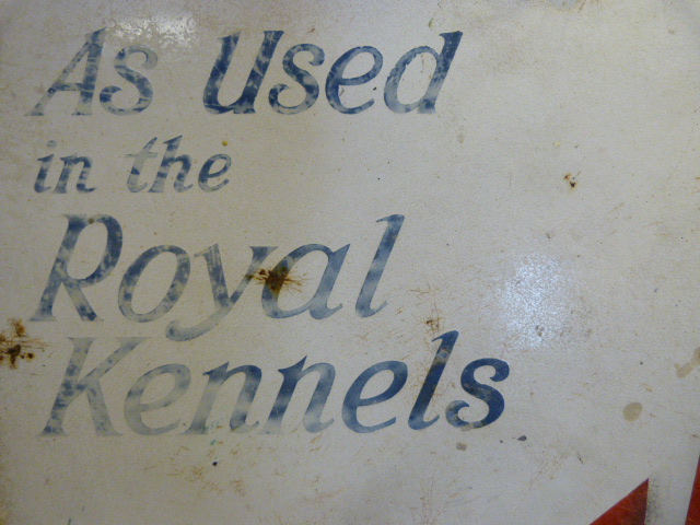 Enamel Sign 'Buffalo Dog Cakes' - 'As used in the Royal Kennels' CPA 3366. - Image 5 of 8