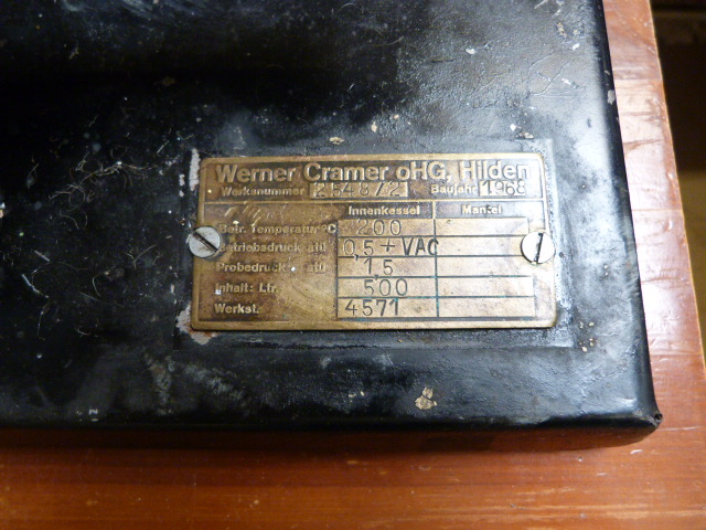 Werner Cramer stationary engine. Model plaque number on plate - Image 3 of 6