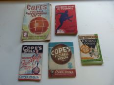 Five various football annuals from 1930 - 1940
