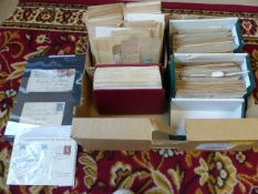 Box containing large quantity of various stamps