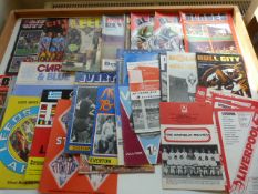 Approx 45 Midlands & Northern football programmes c1970's
