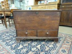 Pine chest with two drawers under