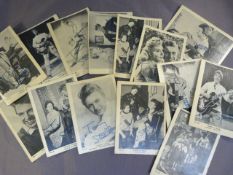Collection of promotional cards Signed by Tommy Steele approx 16 in total