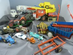Tamiya model kit - new in box, along with a collection of various toy cars to include Dinky