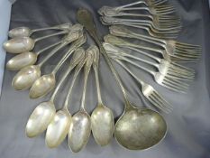 Small collection of Art Nouveau design cutlery