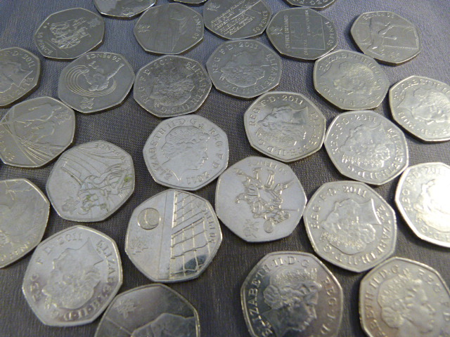 Collection of 29 coins from the London 2012 Olympic collection - used coins and not in case.