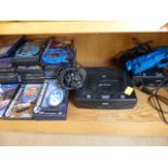 Two Sega Megadrives and a large quantity of games