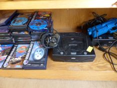 Two Sega Megadrives and a large quantity of games