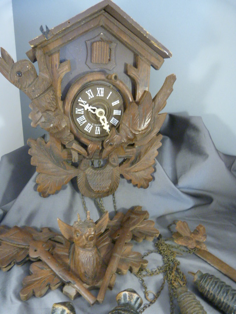 Early 20th C Black forest Cuckoo clock A/F - Image 3 of 10