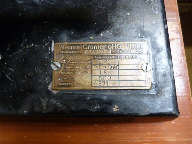 Werner Cramer stationary engine. Model plaque number on plate - Image 4 of 6