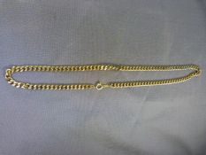 Gold metal coloured chain marked 777 Total weight