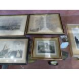 Collection of etchings from Worcestershire to include Malvern etc