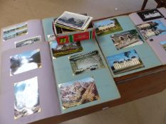 Collection of postcards - three albums and one box