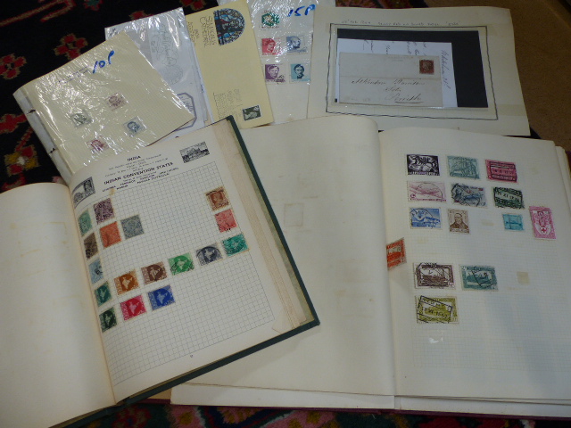 Box containing various stamps to include some First Day Covers