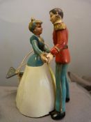 Tri-Ang 'Minic' clockwork toy of cinderella and Prince charming dancing